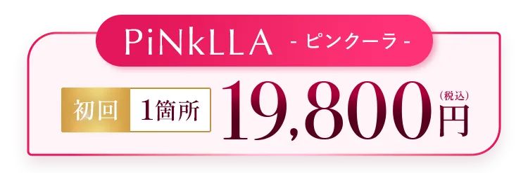 PiNkLLAピンクーラ初回1部位19,800円（税込）
